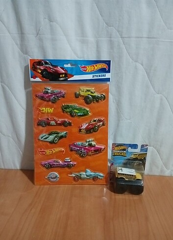 HOT WHEELS MONSTER TRUCKS + 10'LU STİCKER