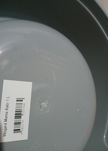 WOGARD 1 LİTRE KEDİ/KÖPEK MAMA KABI  - Görsel 5