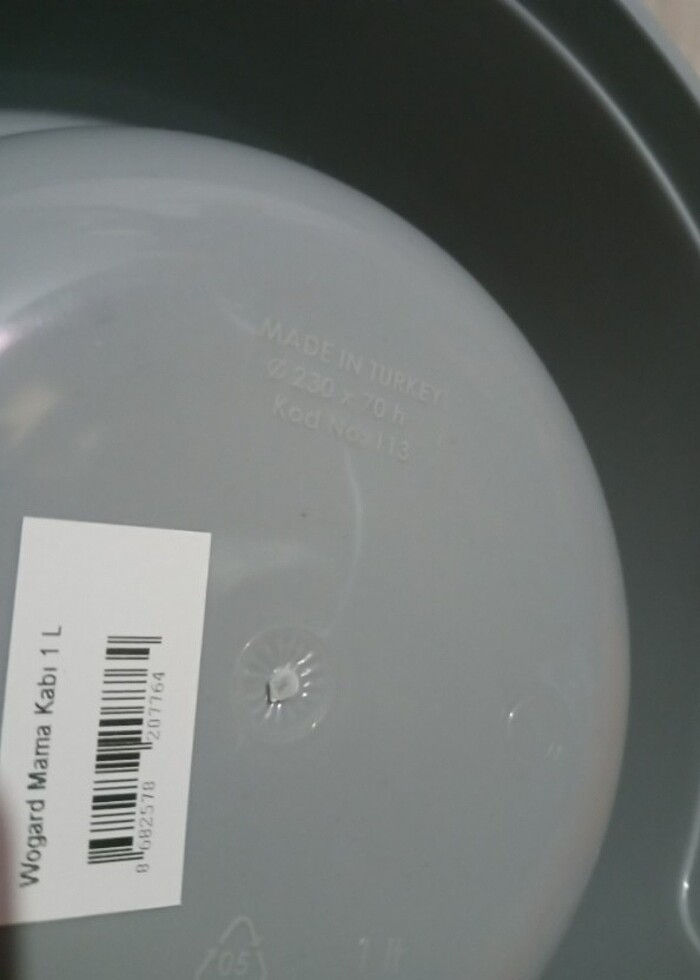 WOGARD 1 LİTRE KEDİ/KÖPEK MAMA KABI  - Görsel 5