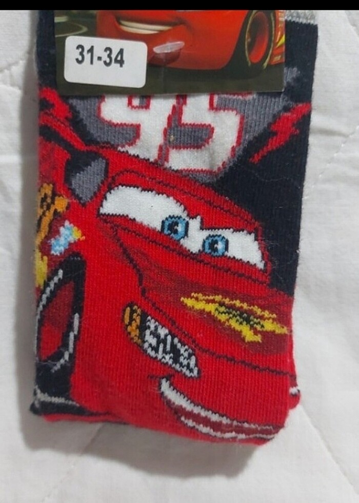 CARS LİSANSLI KIŞLIK ÇOCUK ÇORABI  - Görsel 2