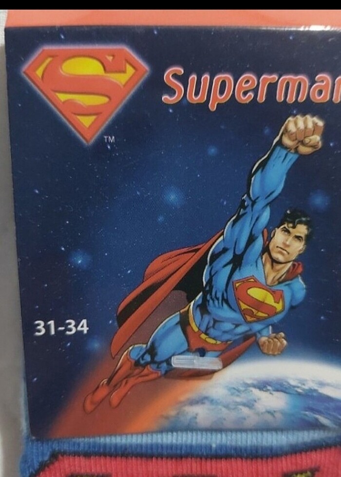 SÜPERMAN LİSANSLI ÇOCUK ÇORABI -  - Görsel 5