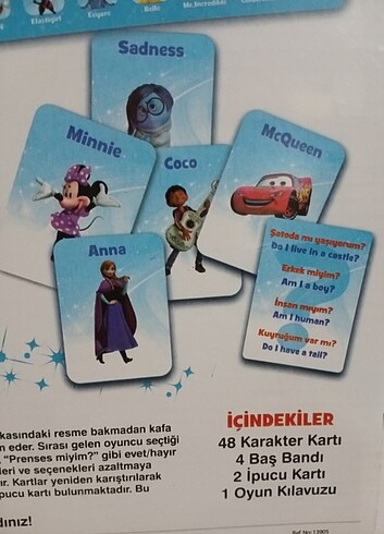 BEN KİMİM OYUNU - DİSNEY FİGÜRLERİ SERİSİ - KELEPİR - Görsel 4