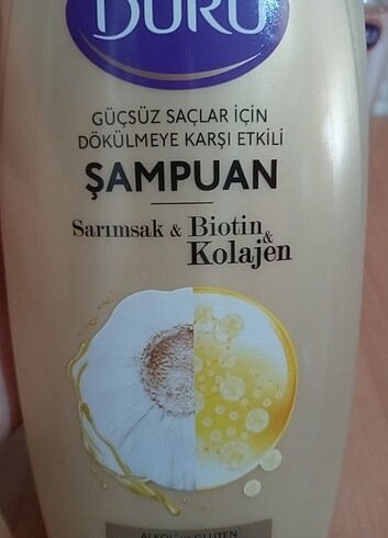 DURU SARIMSAK+ BİOTİN VE KOLOJEN SERİSİ ŞAMPUAN + - Görsel 3
