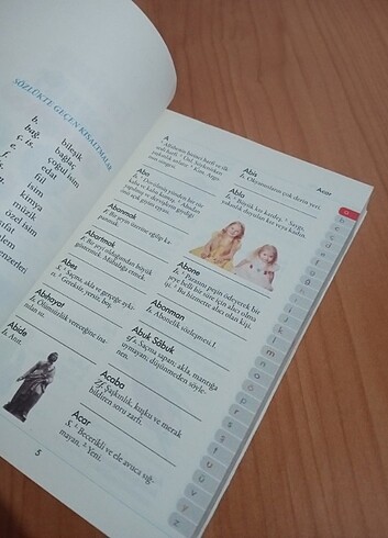 A'DAN Z'YE RESİMLİ TÜRKÇE SÖZLÜK - SIFIR SON 2 ÜRÜN - Görsel 2