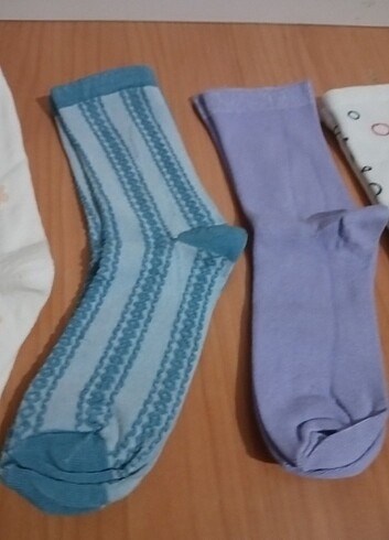 36 Beden çeşitli Renk 5 ADET BAMBU LİFLİ KADIN ÇORAP 36 40N