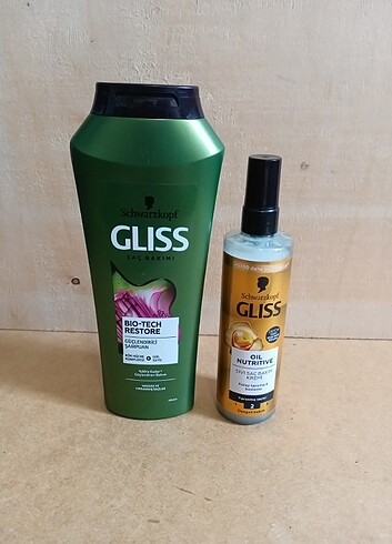 GLİSS 500ml ŞAMPUAN + GLİSS 200ml SIVI SAÇ KREMİ