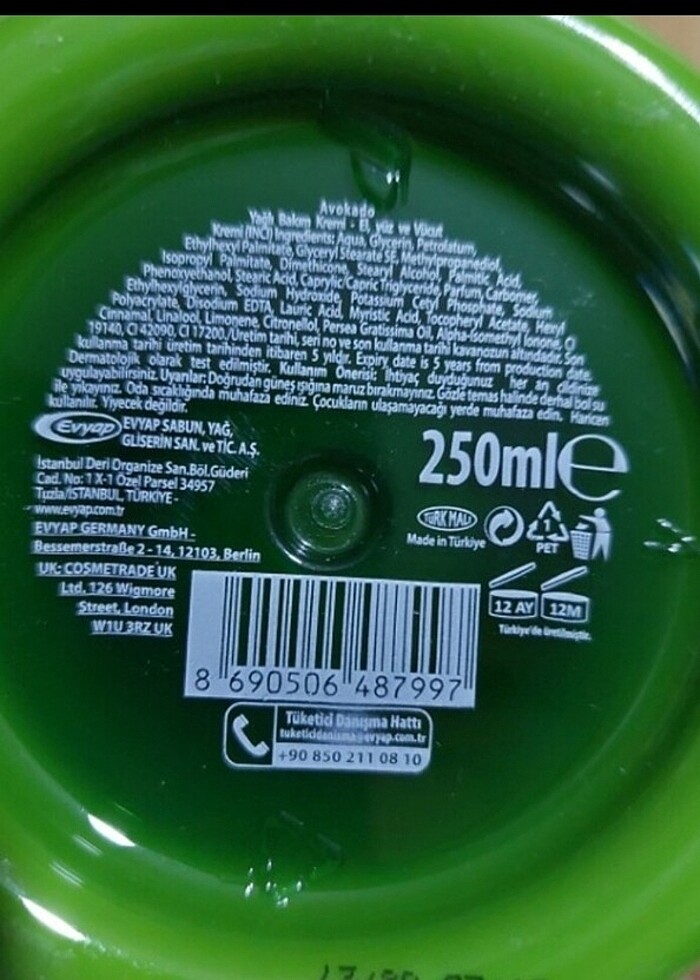 150ml FİYATINDAN UCUZA 250ml ARKO KREM - Görsel 5