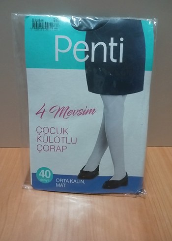 PENTİ 4 MEVSİM 40 DENYE 6-7 YAŞ KÜLOTLU ÇORAP- SON 2 ÜRÜN