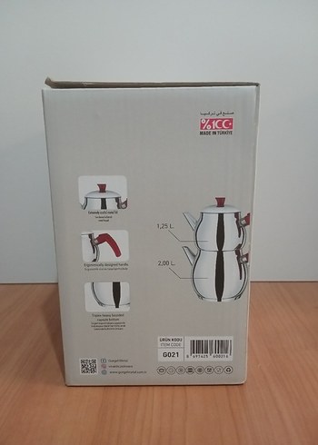 Beden bordo Renk VİVALDİ PASLANMAZ ÇELİK AZ KUSURLU ÇAYDANLIK