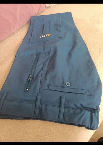 Erkek Mavi Regular Fit Fermuarlı Pantolon - Görsel 2