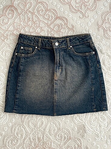 y2k denim mini etek