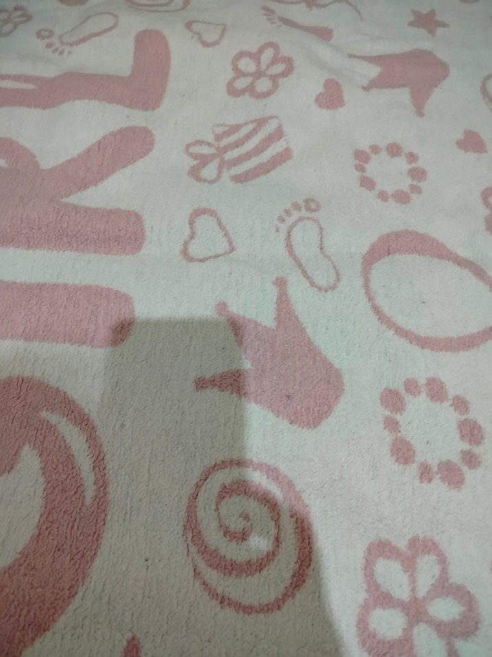 Baskılı Pembe Çocuk Battaniyesi - Görsel 3