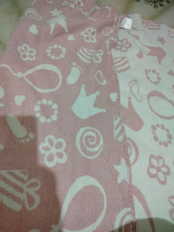Baskılı Pembe Çocuk Battaniyesi - Görsel 4