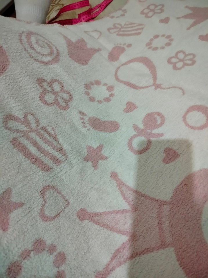Baskılı Pembe Çocuk Battaniyesi - Görsel 2