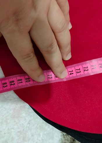 Uzun Kollu Kırmızı Rahat Tunik - Görsel 11