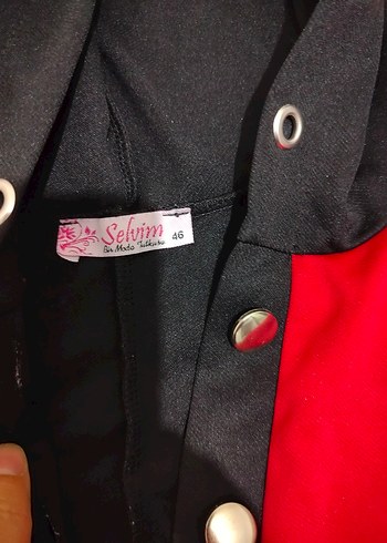 Uzun Kollu Kırmızı Rahat Tunik - Görsel 7