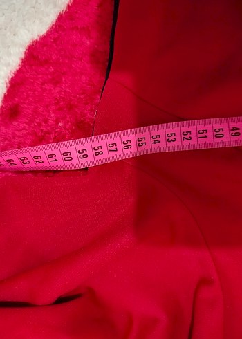 Uzun Kollu Kırmızı Rahat Tunik - Görsel 10