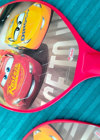 Renkli Arabalar Temalı Çocuk Raketi - Görsel 2