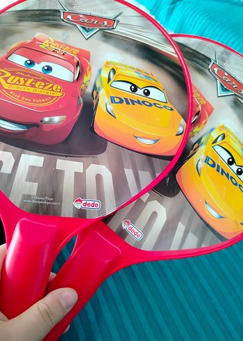 Renkli Arabalar Temalı Çocuk Raketi - Görsel 4