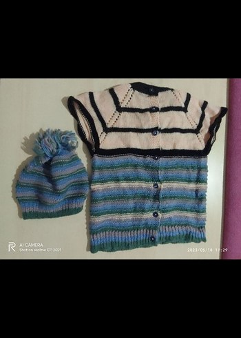 el örmesi şapka hırka - Görsel 8