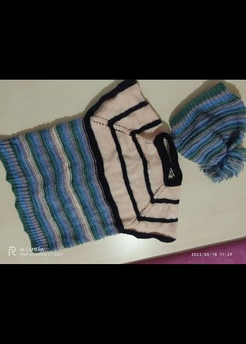 el örmesi şapka hırka - Görsel 4