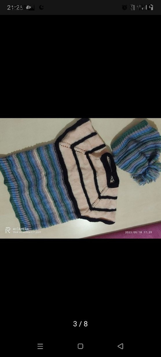 el örmesi şapka hırka - Görsel 4