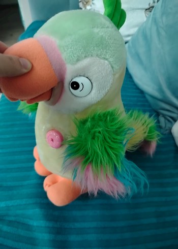 konuşan Oyuncak papağan söylediklerinizi tekrar ediyor büyük boy - Görsel 2