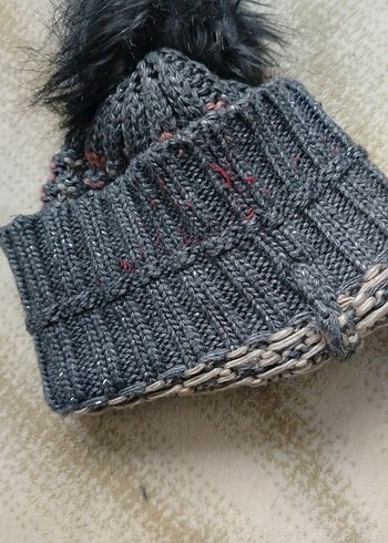 Kadın Gri Bere  kızım için aldım büyük geldi yetişkin için - Görsel 4