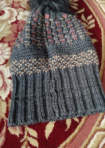 Kadın Gri Bere  kızım için aldım büyük geldi yetişkin için - Görsel 5