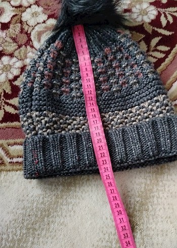 Kadın Gri Bere  kızım için aldım büyük geldi yetişkin için - Görsel 11