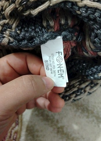 Kadın Gri Bere  kızım için aldım büyük geldi yetişkin için - Görsel 3