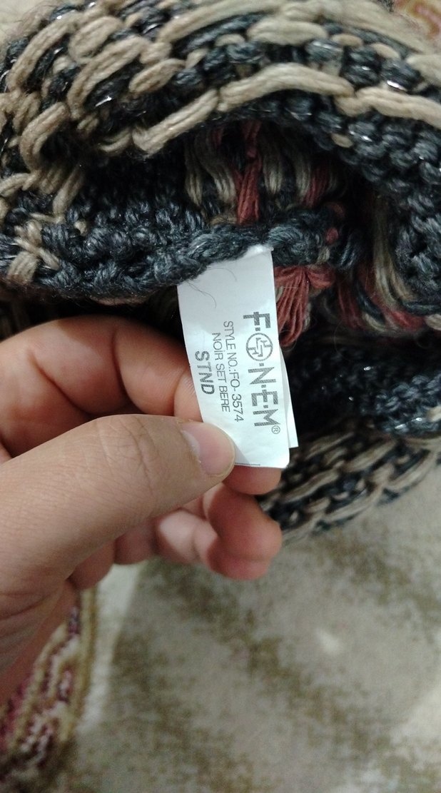 Kadın Gri Bere  kızım için aldım büyük geldi yetişkin için - Görsel 3