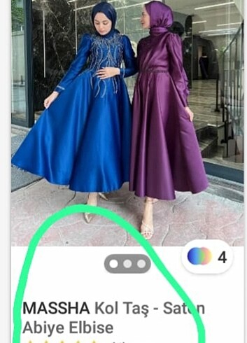 Saten taşlı abiye