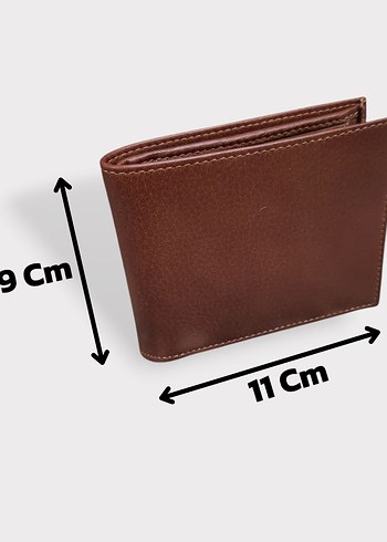 Hakiki Deri Erkek Bozuk Para Gözlü Taba Cüzdan gvn-0130 - Görsel 6