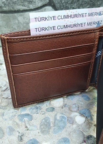 Hakiki Deri Erkek Bozuk Para Gözlü Taba Cüzdan gvn-0130 - Görsel 3
