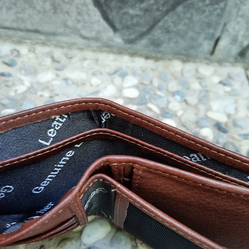 Hakiki Deri Erkek Bozuk Para Gözlü Taba Cüzdan gvn-0130 - Görsel 5