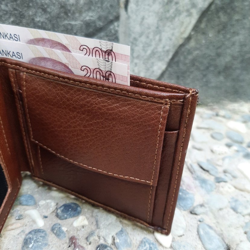 Hakiki Deri Erkek Bozuk Para Gözlü Taba Cüzdan gvn-0130 - Görsel 4