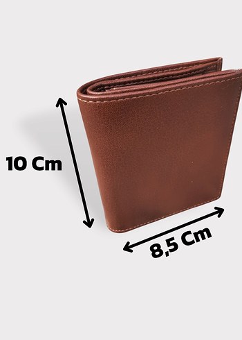 Hakiki Deri Erkek Bozuk Para Gözlü Taba Mini Cüzdan gvn-0131 - Görsel 6