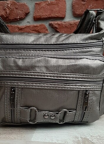 Bayan Çapraz Omuz Çantası Antrasit Gvn-0109 - Görsel 3