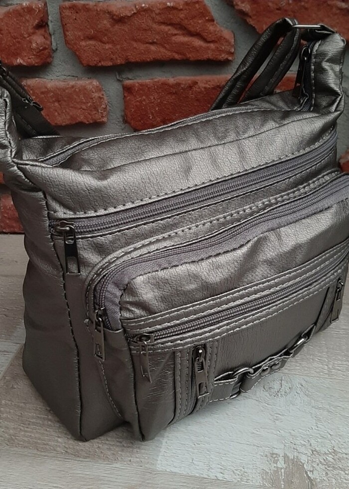 Bayan Çapraz Omuz Çantası Antrasit Gvn-0109 - Görsel 2