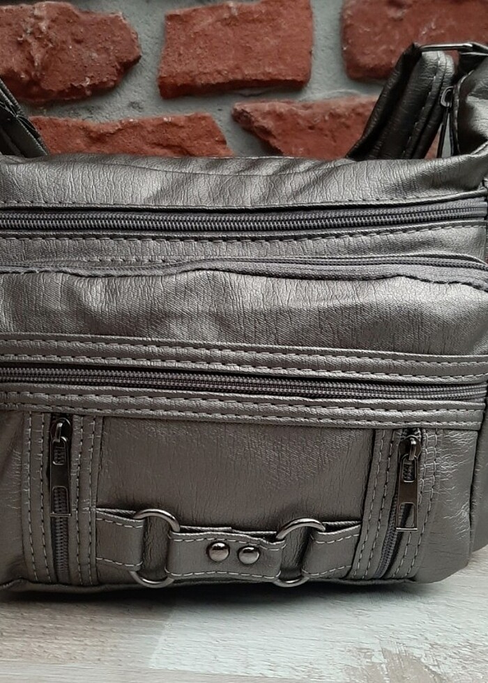 Bayan Çapraz Omuz Çantası Antrasit Gvn-0109 - Görsel 3