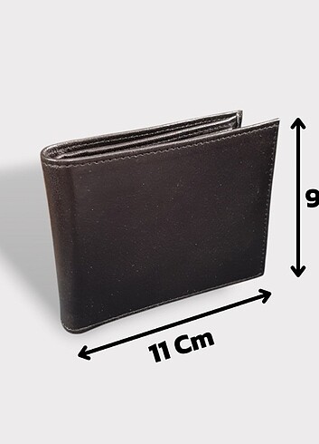 Hakiki Deri Erkek Bozuk Para Gözlü Siyah Cüzdan gvn-0115 - Görsel 6
