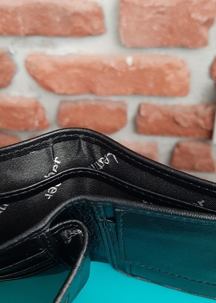 Hakiki Deri Erkek Bozuk Para Gözlü Siyah Cüzdan gvn-0115 - Görsel 5