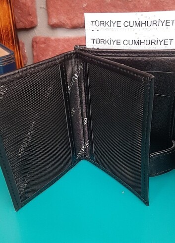 Hakiki Deri Erkek Bozuk Para Gözlü Siyah Mini Cüzdan gvn-0116 - Görsel 4