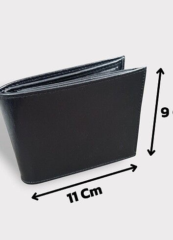 Hakiki Deri Erkek Bozuk Para Gözlü Siyah Cüzdan gvn-0118 - Görsel 5