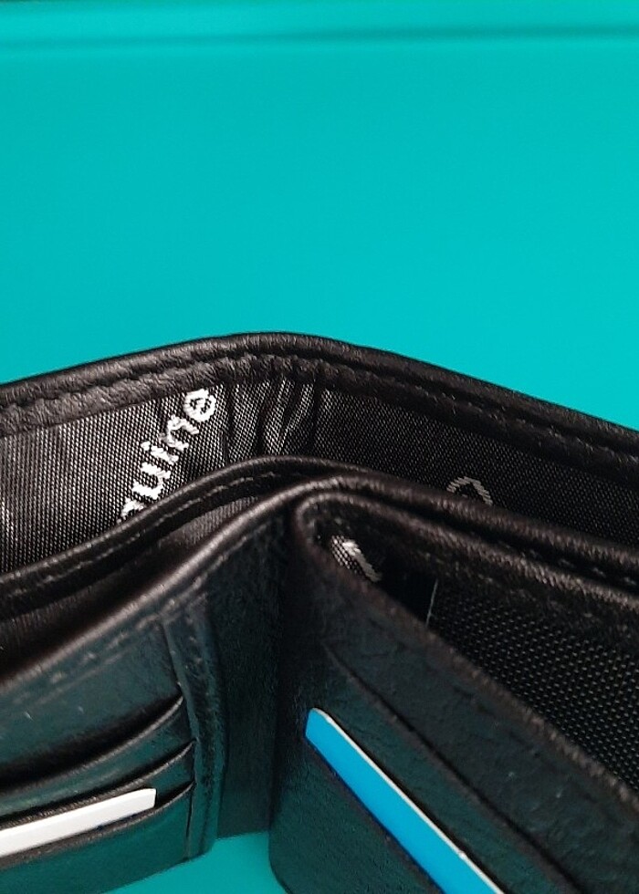 Hakiki Deri Erkek Bozuk Para Gözlü Siyah Cüzdan gvn-0119 - Görsel 4