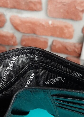 0125 Hakiki Deri Erkek Yatay Büyük Boy Siyah Cüzdan - Görsel 5