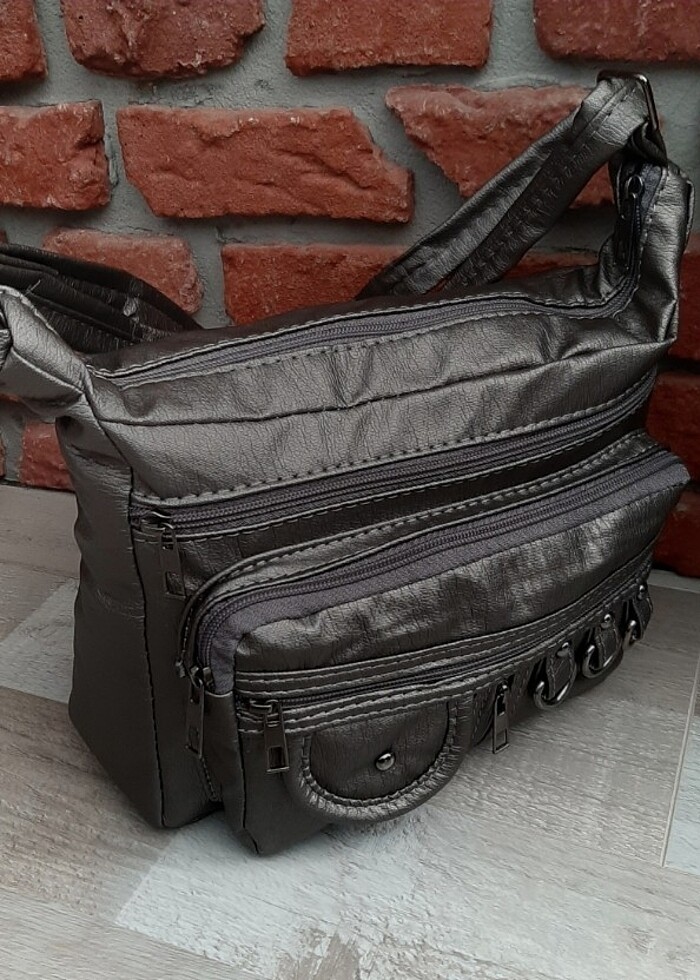 Bayan Çapraz Omuz Çantası Antrasit Gvn-0096 - Görsel 2