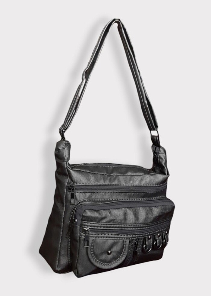 Bayan Çapraz Omuz Çantası Antrasit Gvn-0096 - Görsel 4