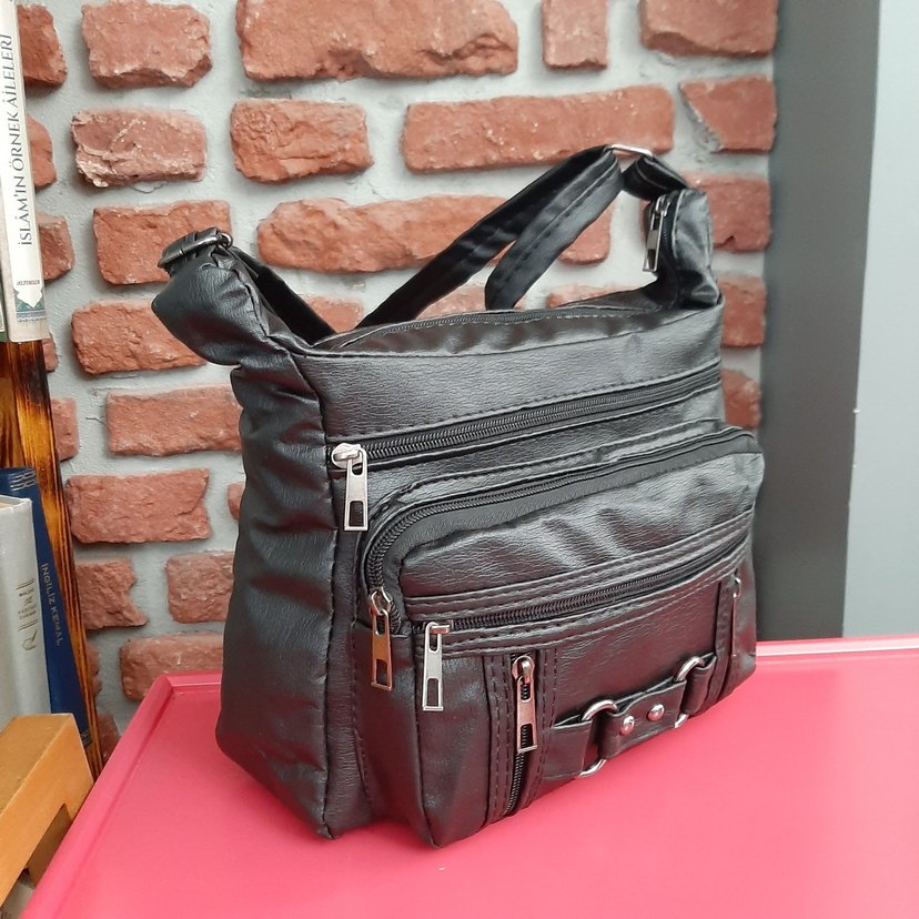 Bayan Çapraz Omuz Çantası Siyah Gvn-0080 - Görsel 2